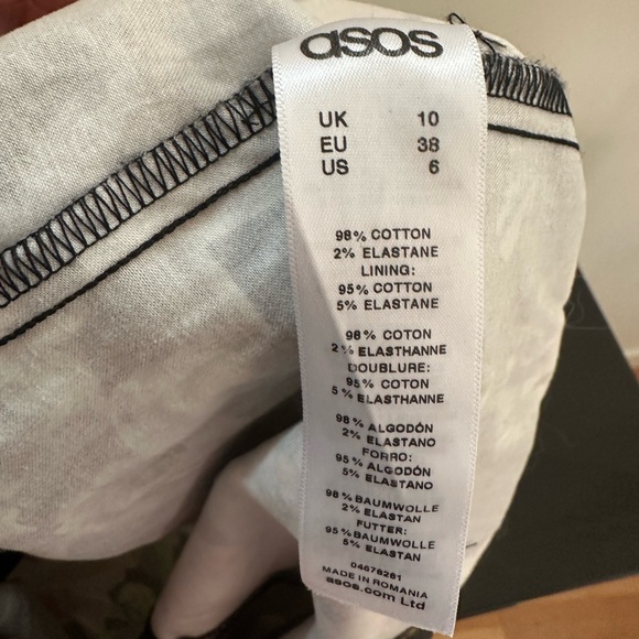 ASOS Asymmetric Bandeau Midi Dress in Dark Flora - Picture 7 of 7